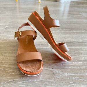 Cole Haan Original Grand Wedge Sandal in Light Brown women’s size 7